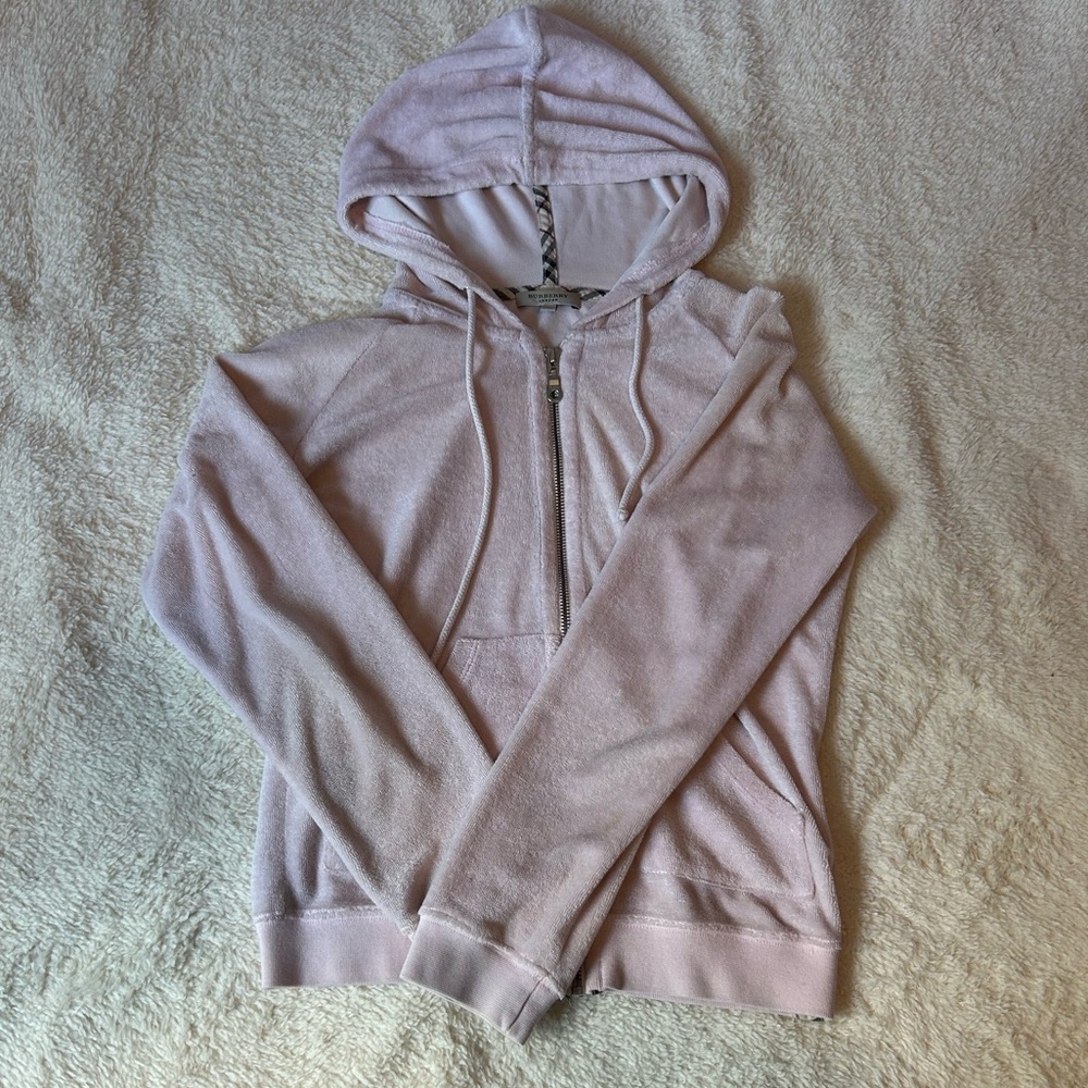 Burberry Pink Zip-up Hoodie - Picture 2 of 5